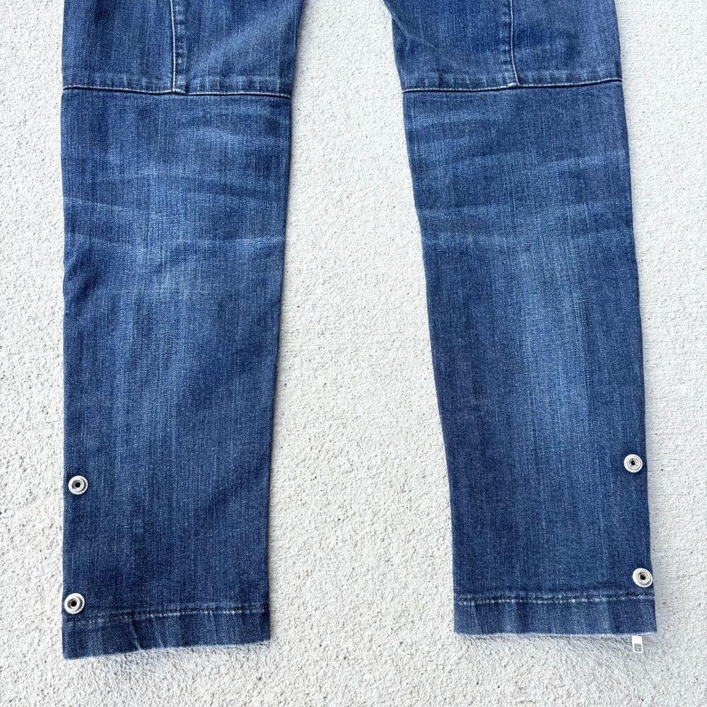 Zadig & Voltaire Evron Brut Rivet Blue Dark Wash Jeans Womens 26 Ankle Zip - Picture 8 of 15